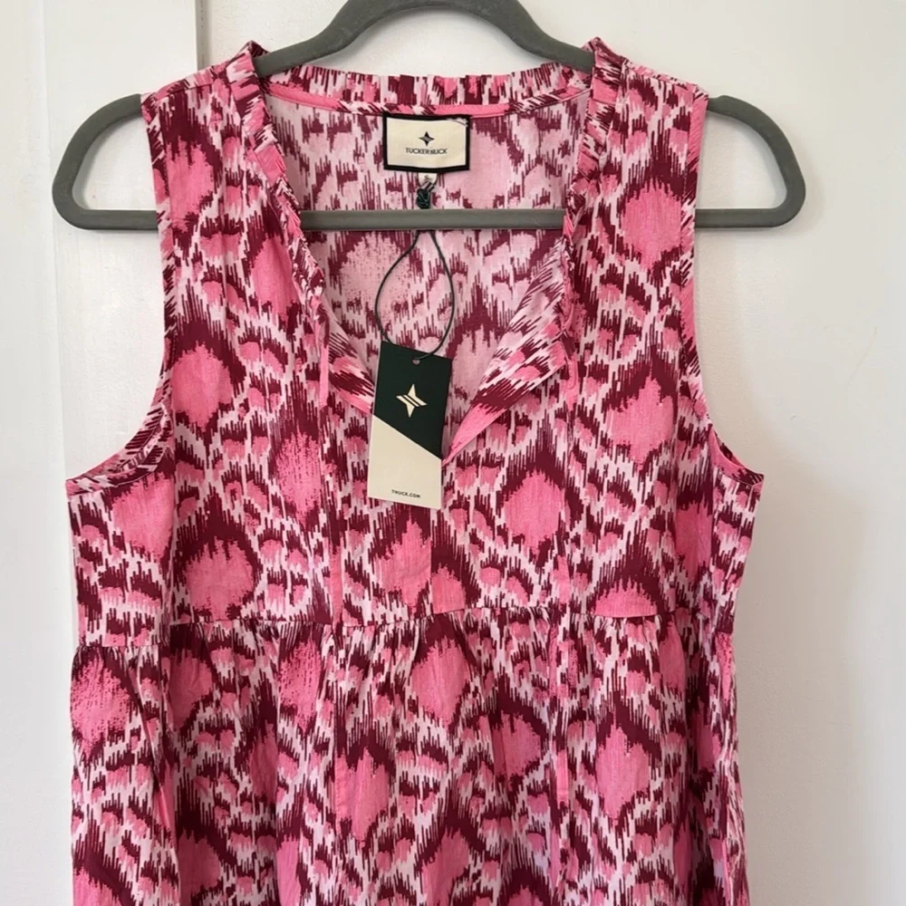 NWT Tuckernuck TNUCK BEACH Poppy Ikat Mini Salty Paloma Coverup Dress Size S